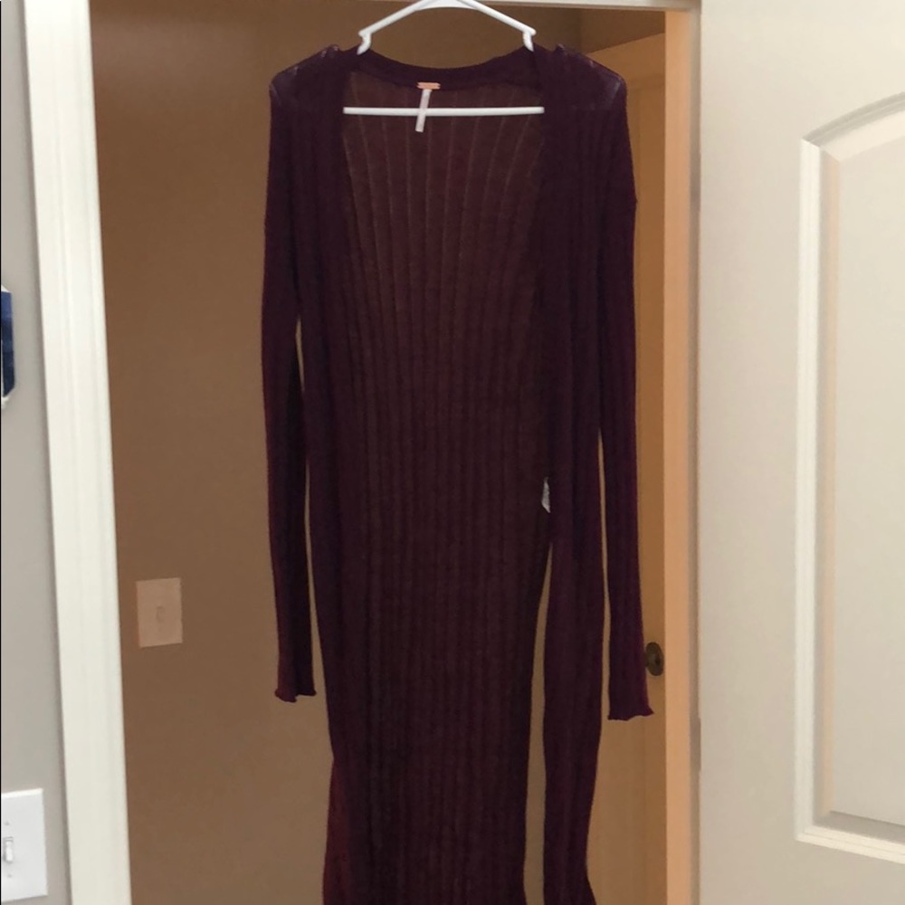 Free people long cardigan